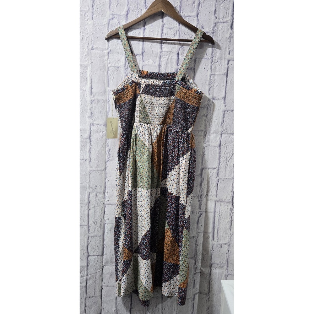 Universal Thread LARGE Shirred Patchwork Print Mi… - image 2